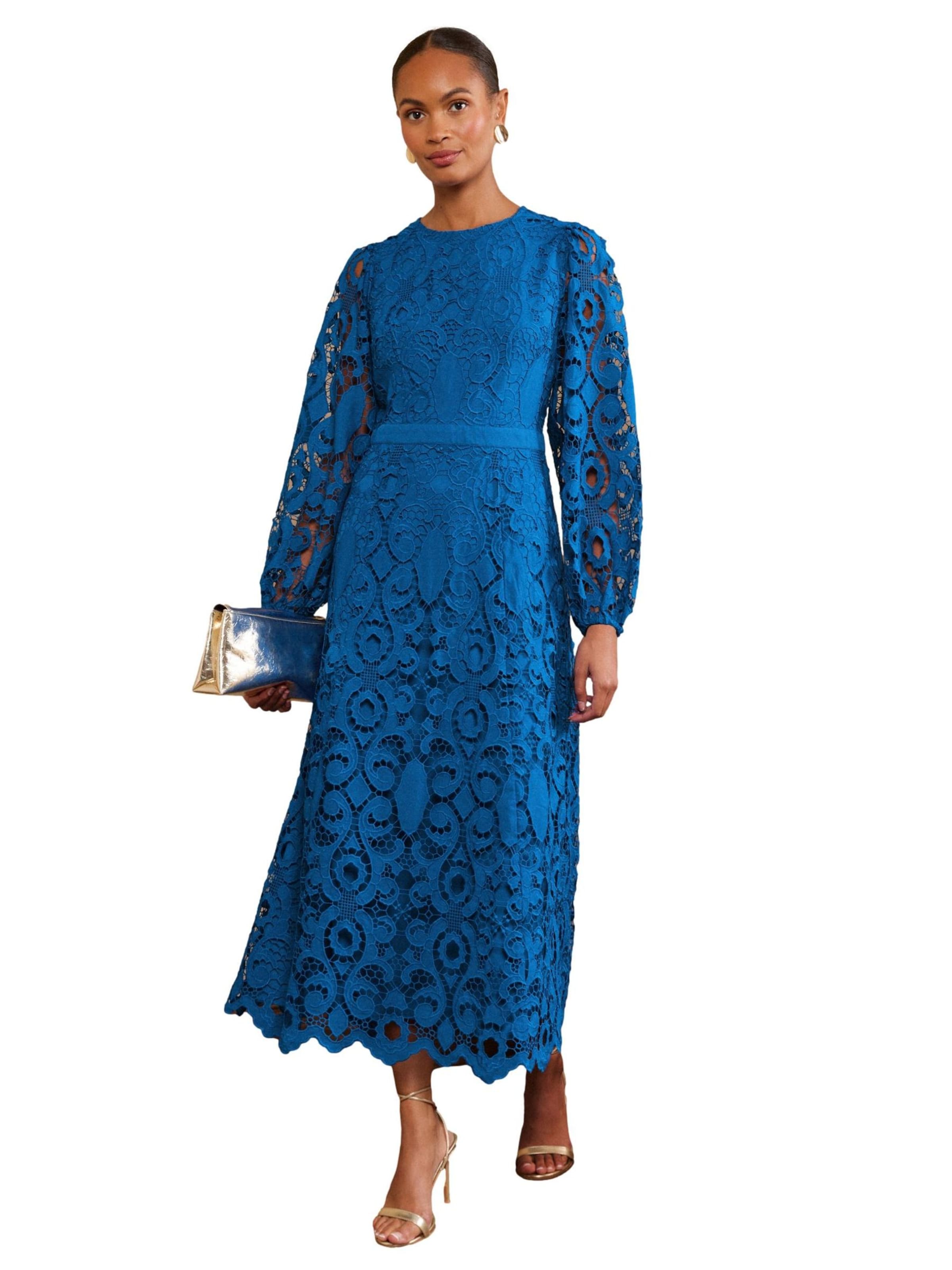love & roses Kleid in Blau: Vorderseite