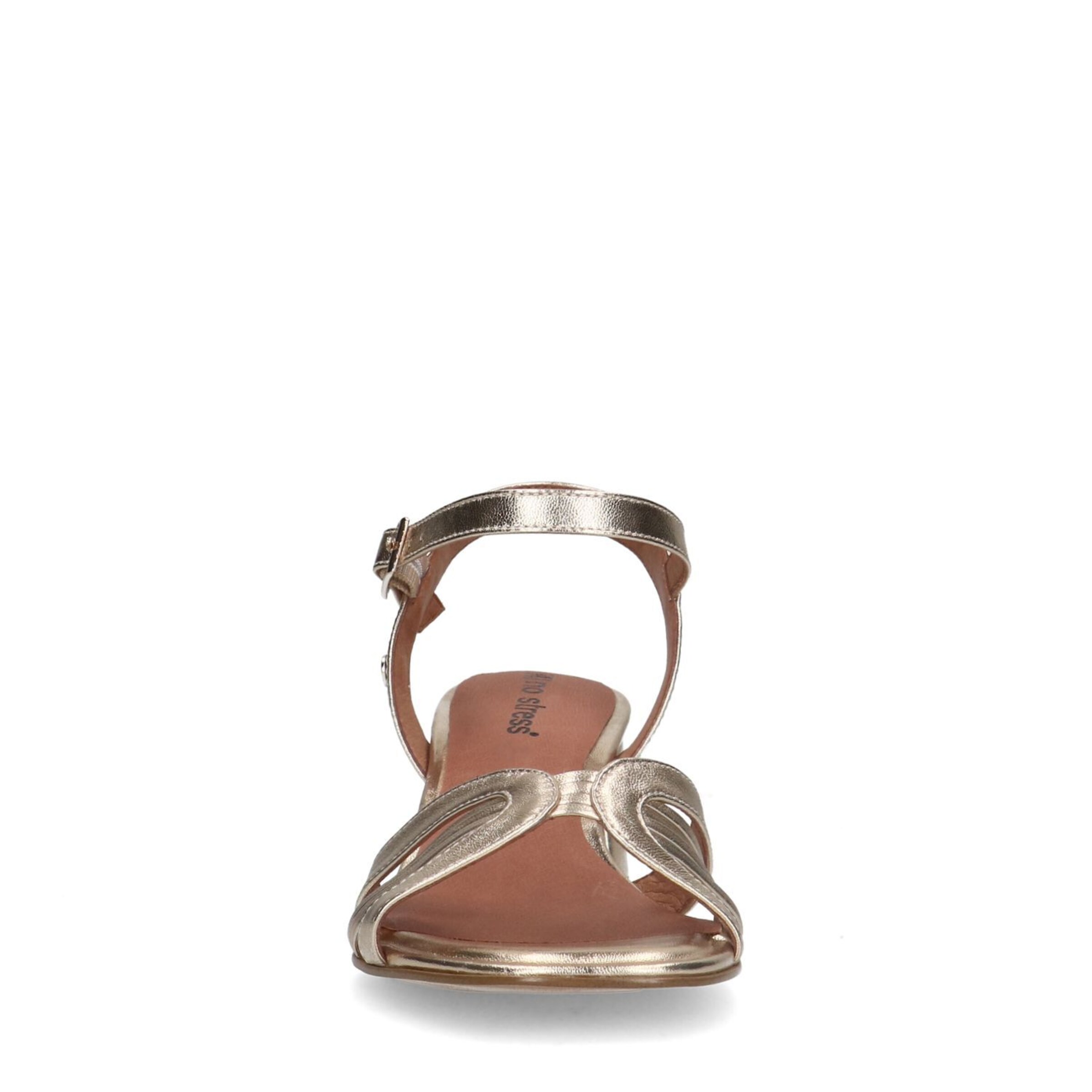 Sandales à lanières no stress en or