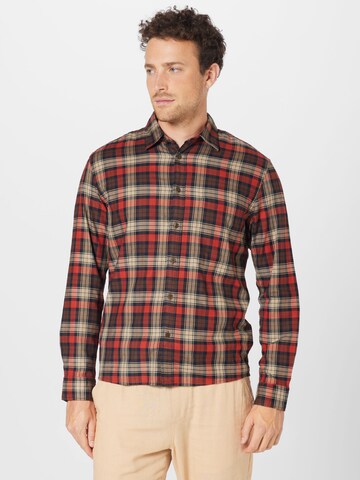 Marc O'Polo Regular Fit Hemd (OCS) in Braun: Vorderseite