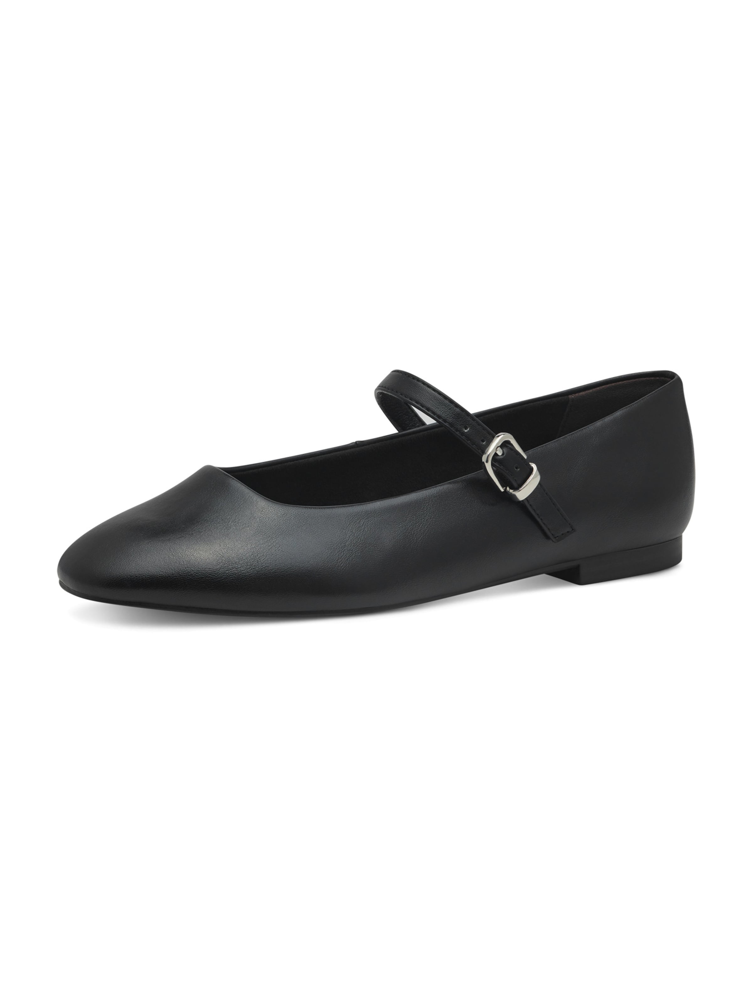 Tamaris Strap ballerina in Black: front