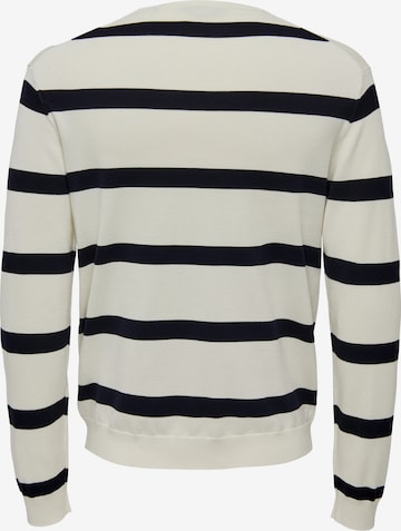 Only & Sons Sweater in White