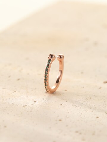 Hey Happiness - Pendientes 'Green Cuff' en oro