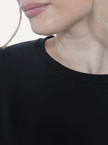 Smilodox Damen T-Shirt Oversize in Schwarz