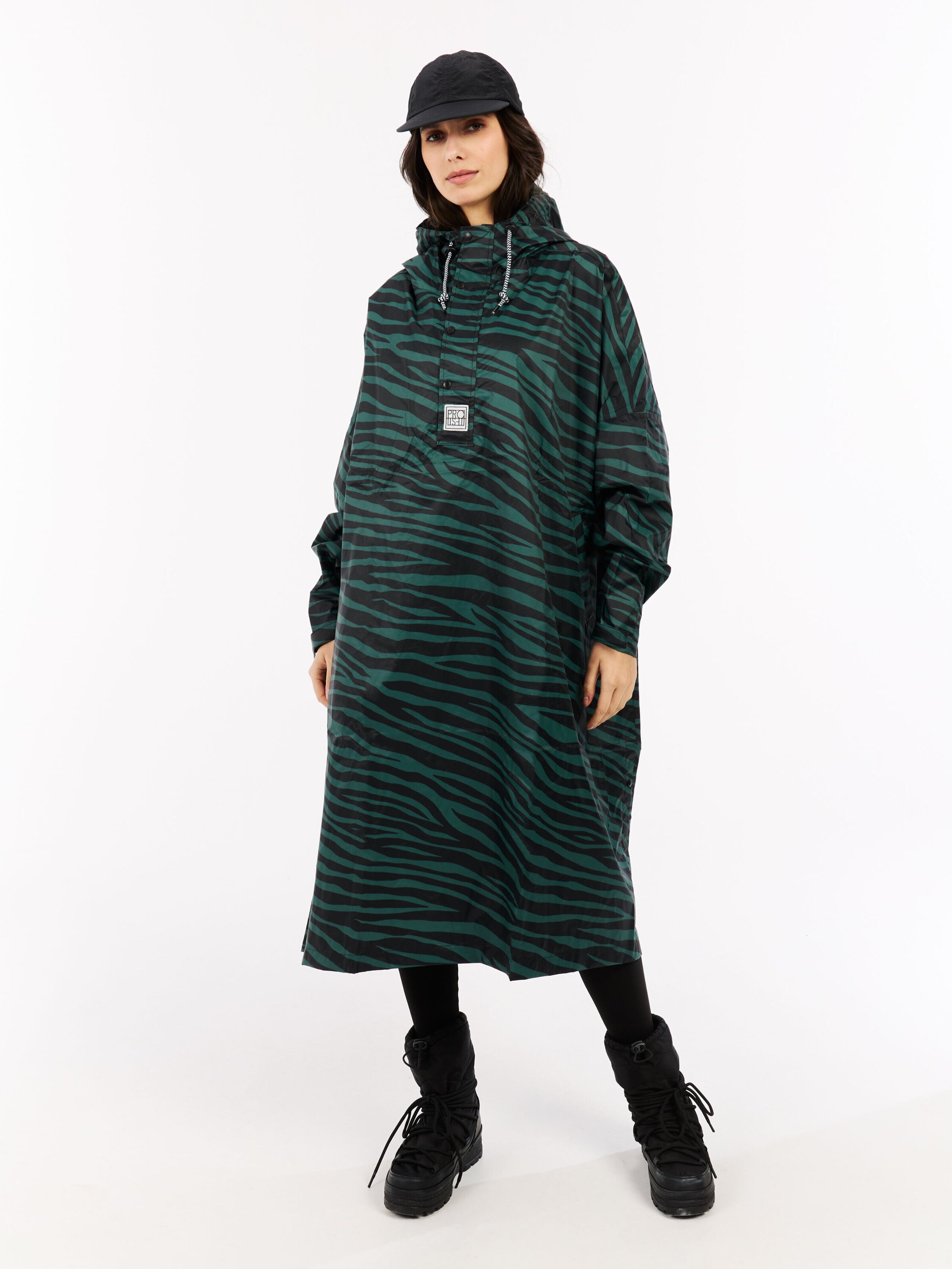 PROTEST Raincoat 'PRTLaugh' in Green: front