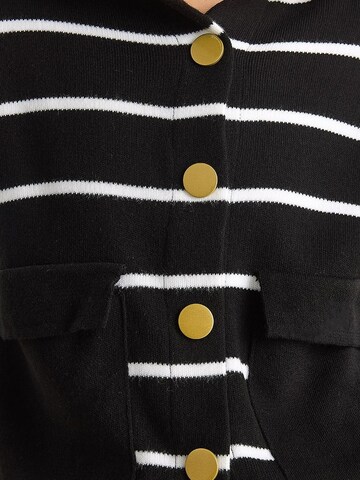 Cardigan Bianco Lucci en noir