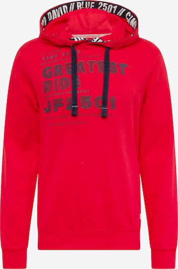 CAMP DAVID Sweatshirt em marinho / vermelho, Vista do produto