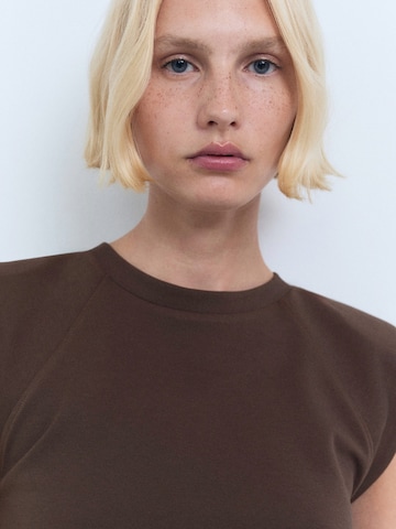 MANGO Top 'ROBERTA-H' | rjava barva