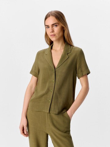 OBJECT Bluse 'SANNE' i grøn: forside