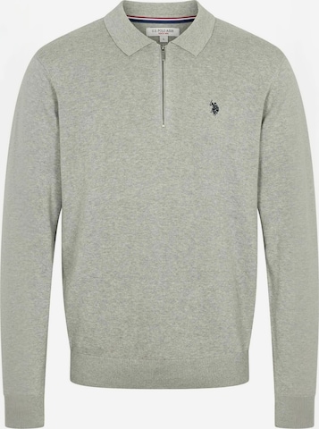 U.S. POLO ASSN. Pullover ' UMSanka ' in Grau: Vorderseite