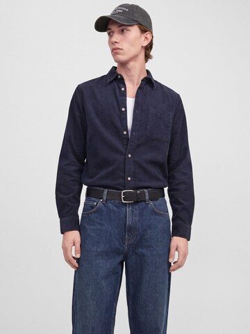 JACK & JONES Regular Fit Hemd in Blau: Vorderseite