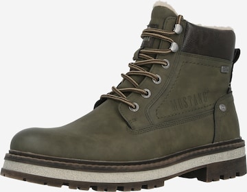 MUSTANG Nöörsaapad 'Merem', värv roheline: eest vaates