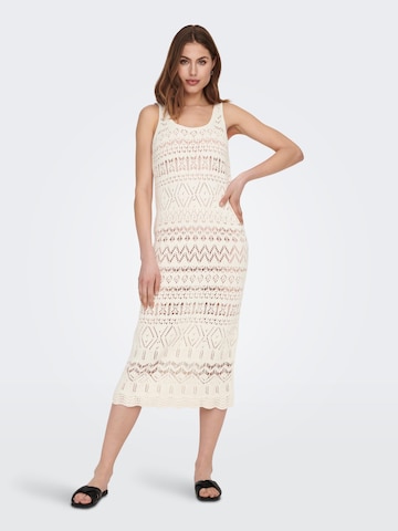 ONLY Knitted dress 'KIRSTIE' in Beige