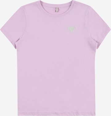 purpurinė KIDS ONLY Marškinėliai 'Kita': priekis