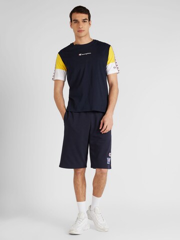 Champion Authentic Athletic Apparel Voľný strih Nohavice - Modrá