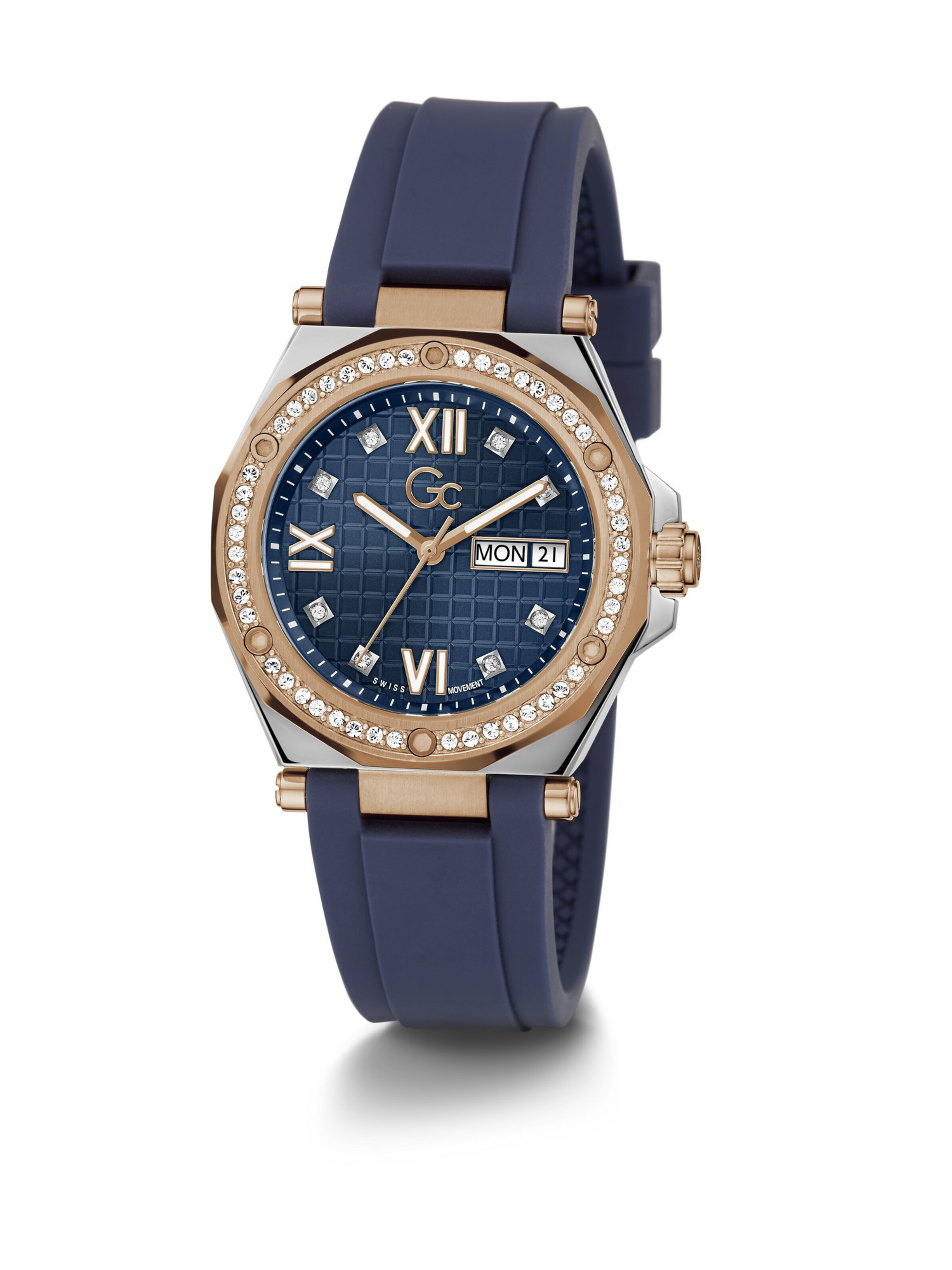 Gc Analoguhr 'Legacy Lady' in Blau