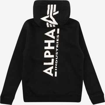 ALPHA INDUSTRIES Sweatshirt i svart