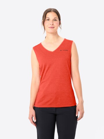 VAUDE Sporttop 'Essential' in Rot: Vorderseite
