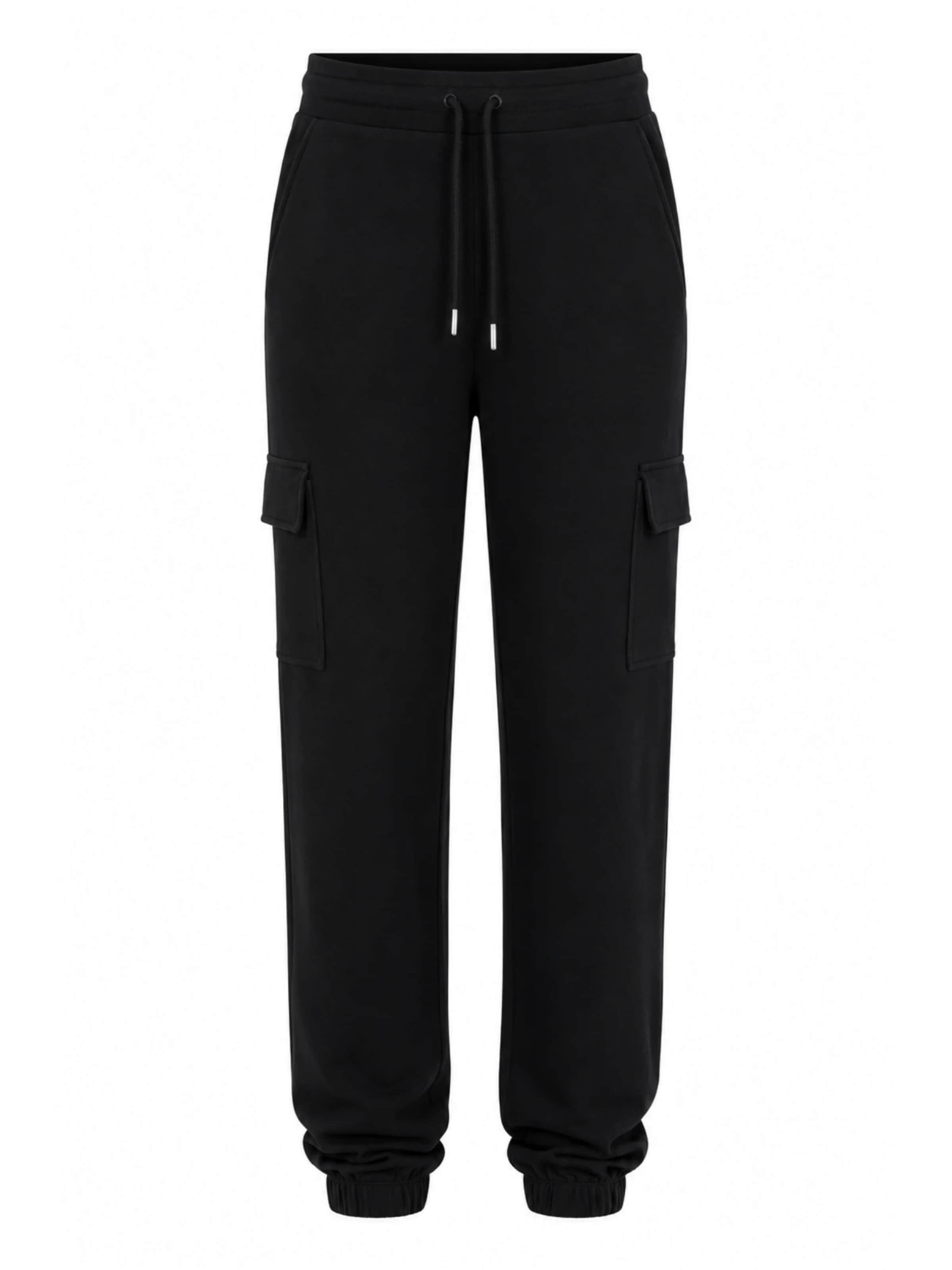 True North Tapered Pants 'Cargohose' in Black: front