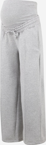 Wide Leg Pantalon Missguided Maternity en gris : devant