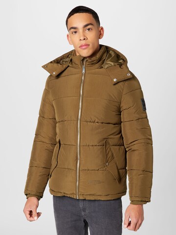 BURTON MENSWEAR LONDON Between-season jacket in Green: front