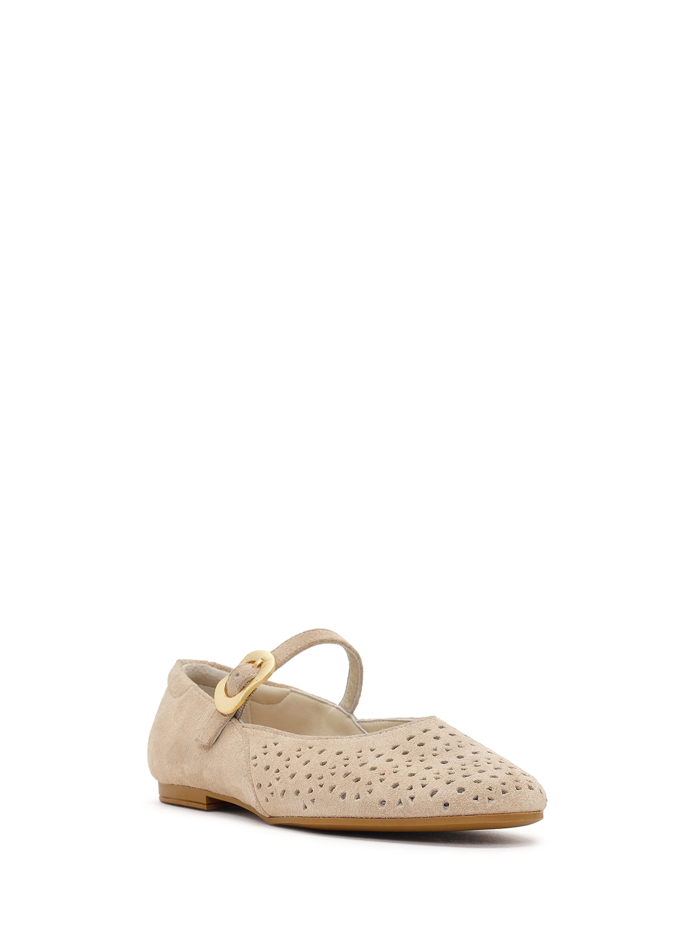 Derimod Ballerina in Beige: Vorderseite