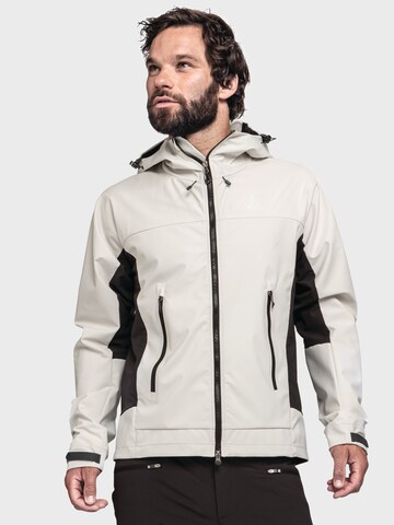 Veste outdoor ' Mountain Softshell Jk Style Blaueis MNS ' Schöffel en blanc : devant