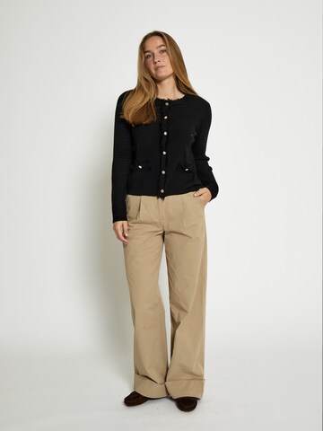 Peppercorn Gebreid vest 'Jacobe' in Zwart