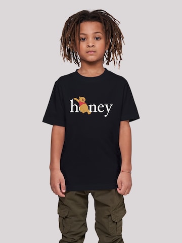 F4NT4STIC Shirt 'Winnie The Pooh Honey' in Zwart: voorkant