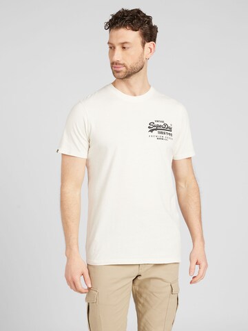 T-Shirt ' Tokyo' Superdry en blanc