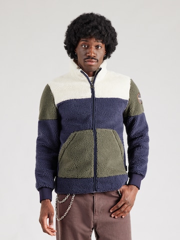 NAPAPIJRI Flisová bunda 'TARALGA' - Modrá: predná strana