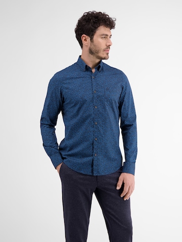 LERROS Regular fit Zakelijk overhemd in Blauw: voorkant
