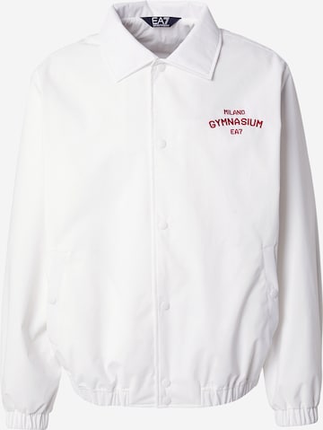 EA7 Emporio Armani Přechodná bunda – bílá: přední strana
