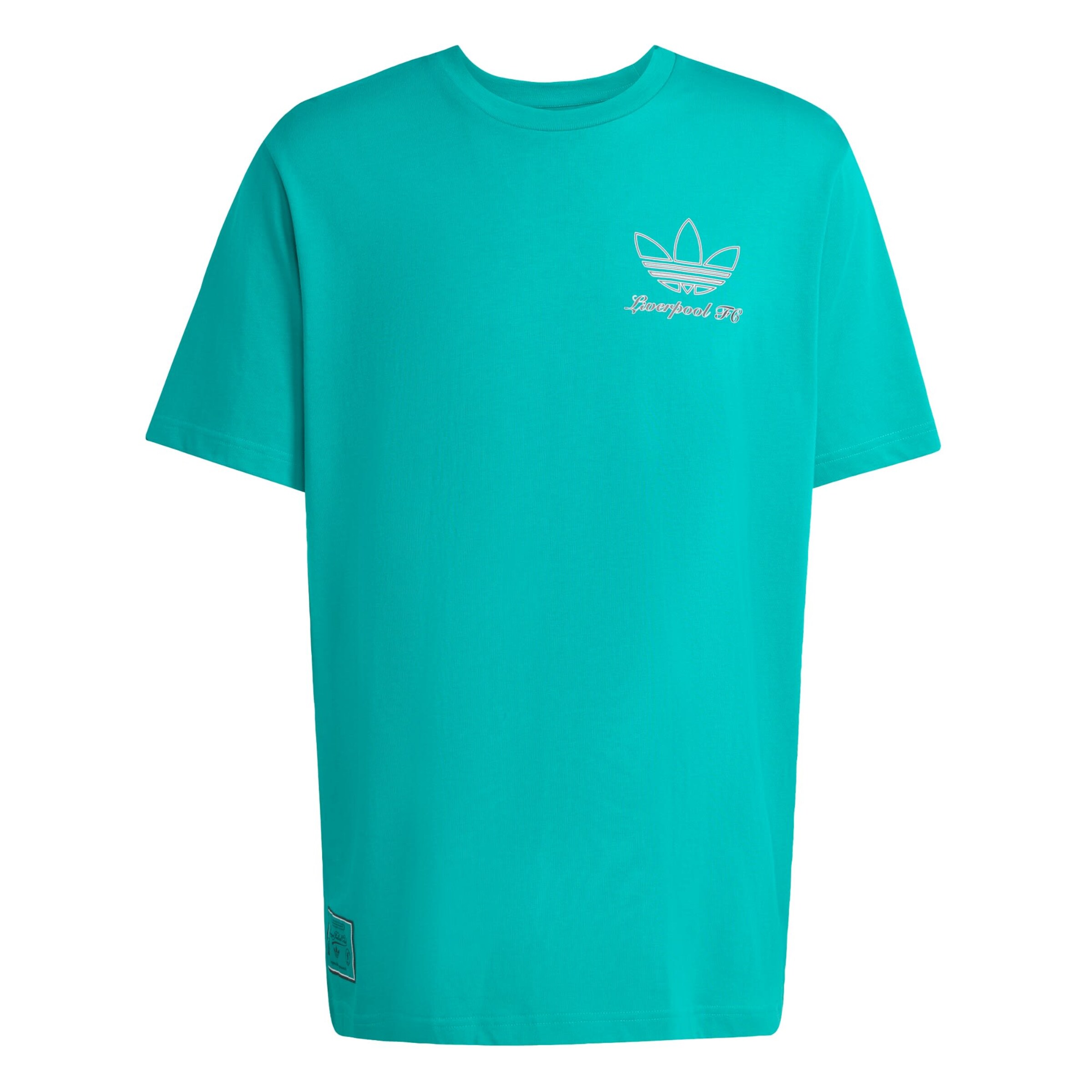 ADIDAS ORIGINALS Shirt 'FC Liverpool Terrace Icons' in Turquoise / Black / White, Item view