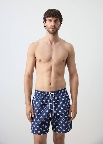 MANGO MAN Board Shorts 'Tye' in Blue: front