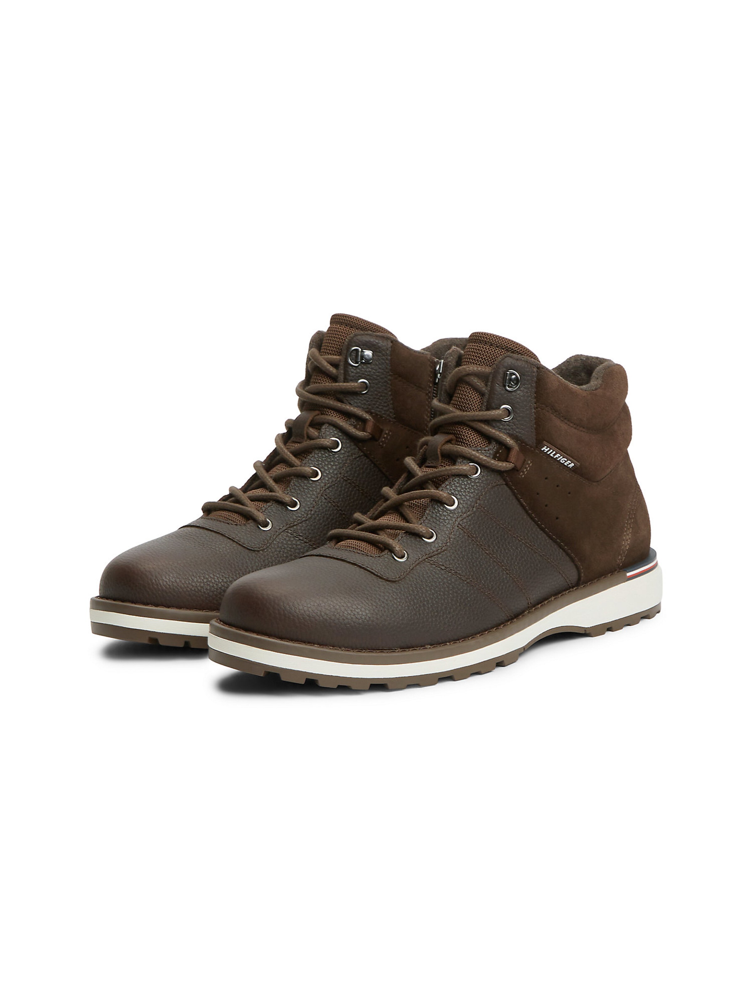 TOMMY HILFIGER Lace-Up Boots in Brown