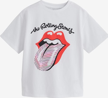 T-Shirt 'The Rolling Stones' Next en blanc : devant