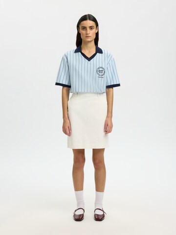 SELECTEDSuknja 'SLFHOTEL AMOUR' - bež boja