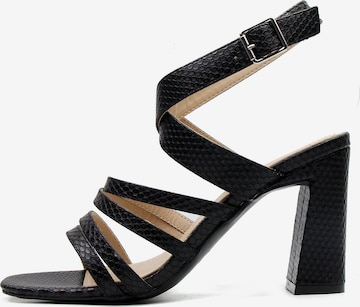 Celena Strap Sandals 'Cattaleya' in Black: front