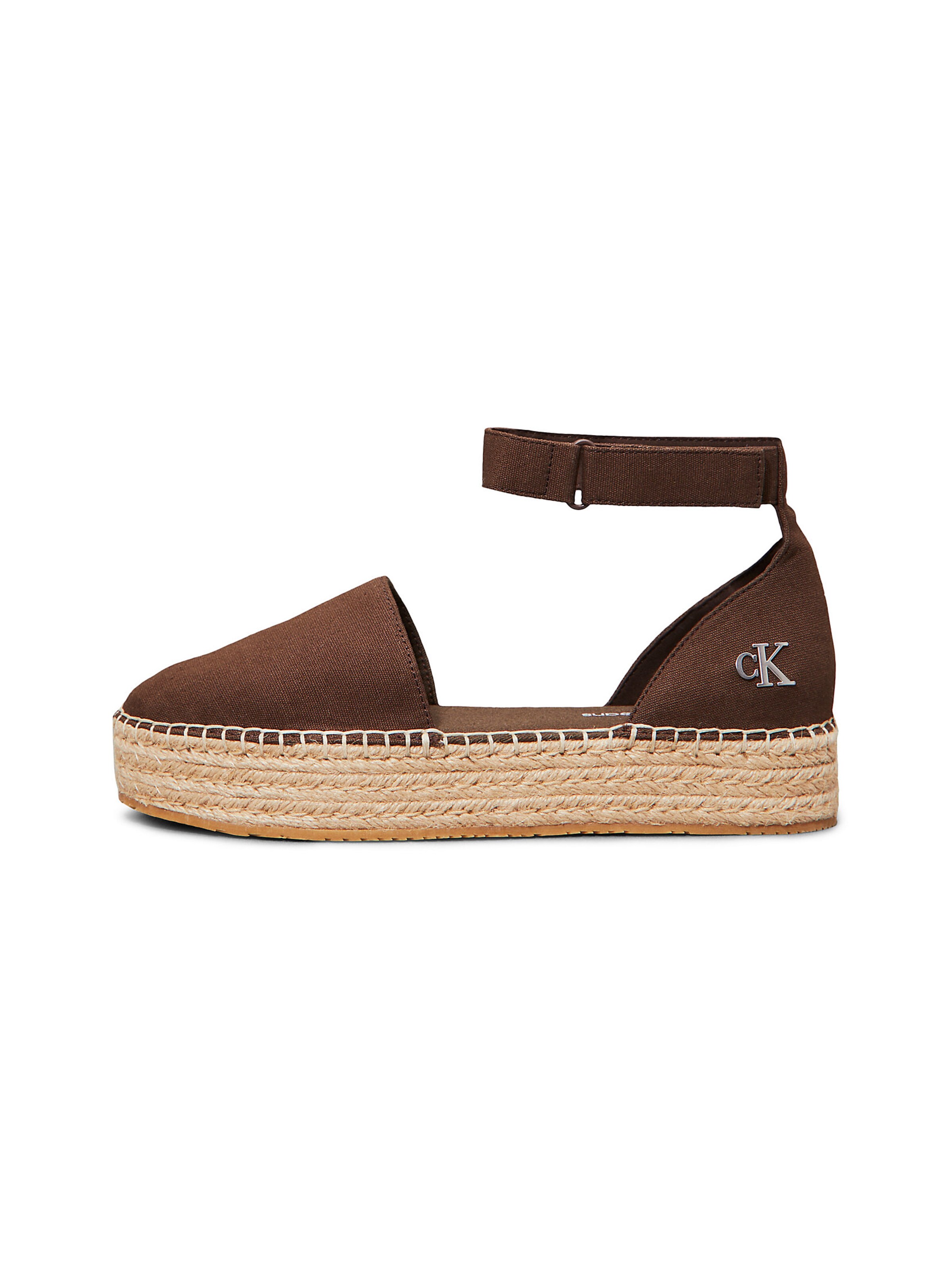 Calvin Klein Espadrilles in Brown: front