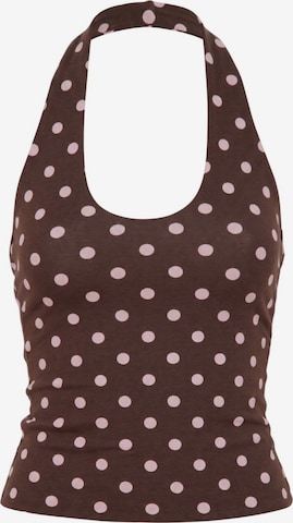 Alexa Dash Blouse in Brown: front