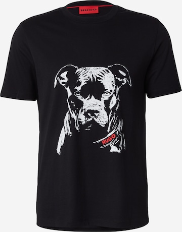T-Shirt 'Dubrox' HUGO en noir : devant