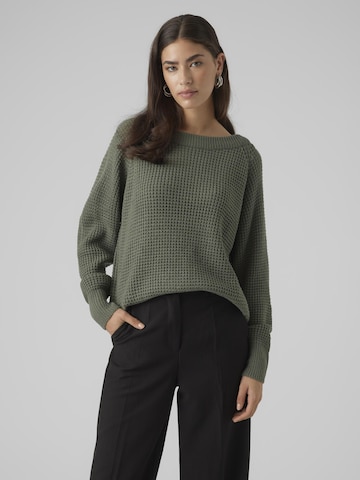 VERO MODA Sweater in Green: front