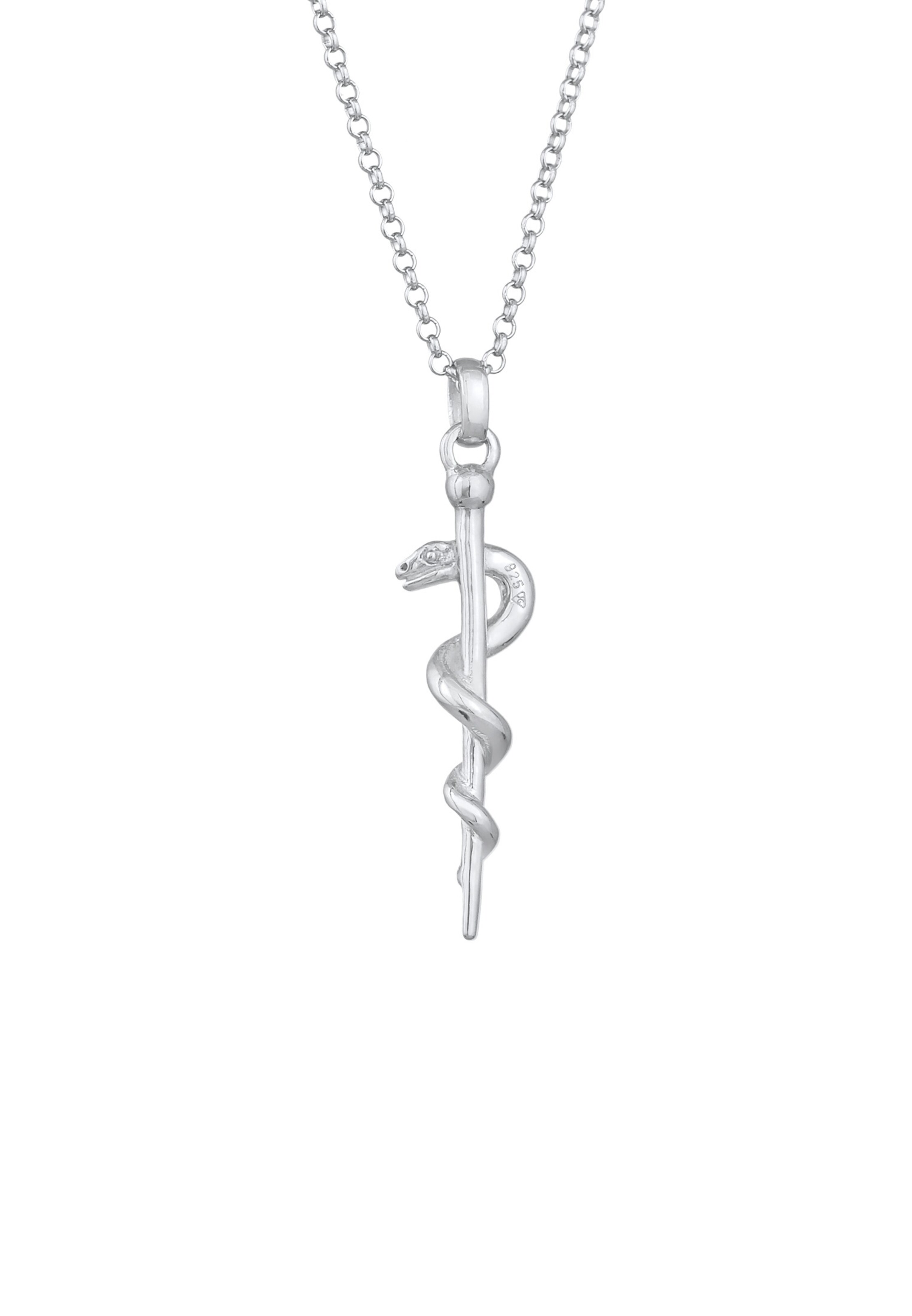 ELLI Necklace 'Schlange' in Silver