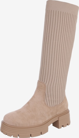 Ital-Design Stiefel in hellbraun, Produktansicht