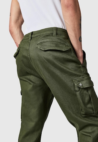 Effilé Pantalon cargo 'Siwas' Peak Time en vert