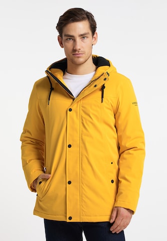 HOMEBASE Toiminnallinen takki 'Dortmund-Edition' värissä keltainen: edessä