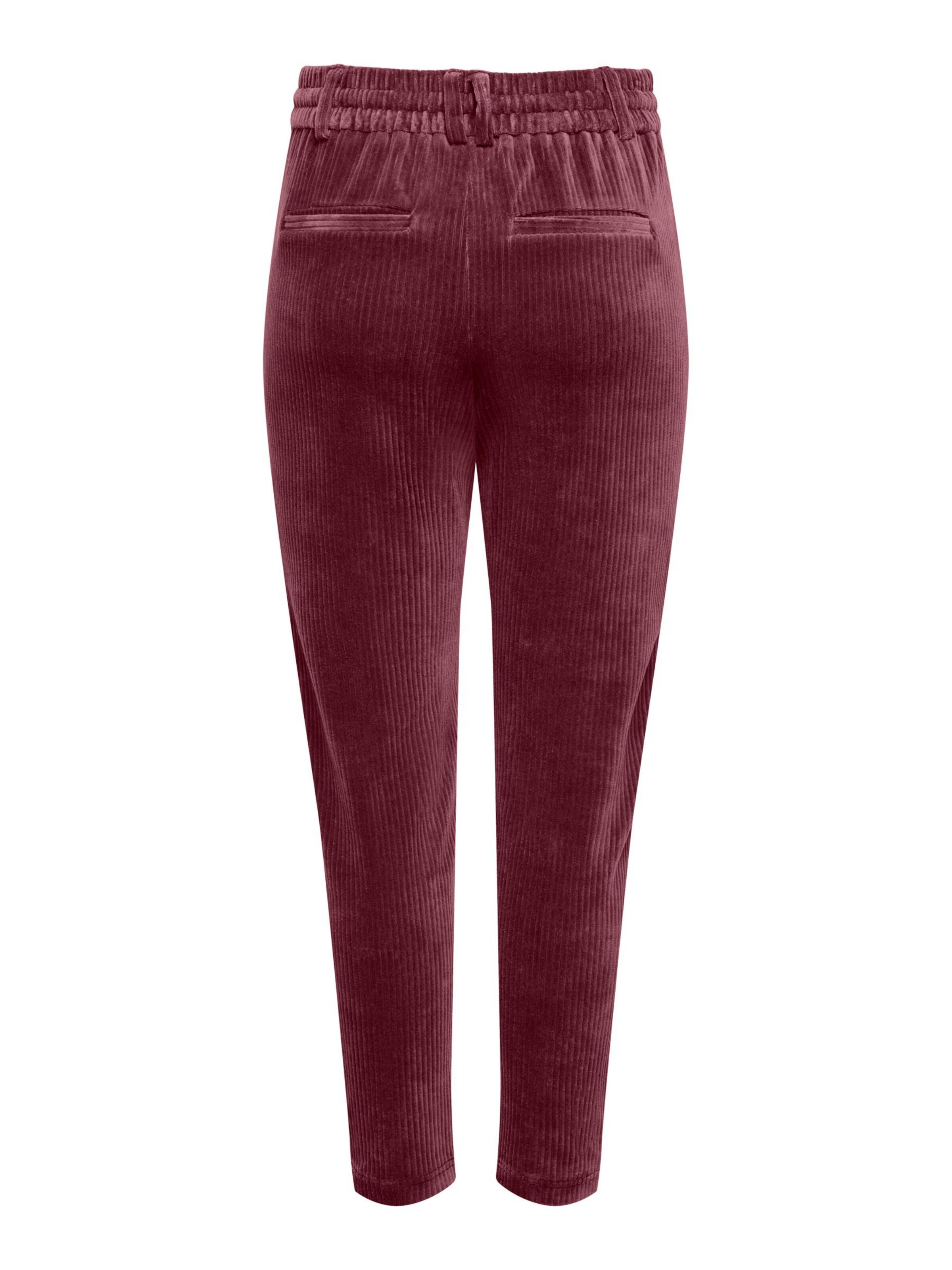 ONLY - regular Pantalón 'ONLPOPTRASH' en rojo