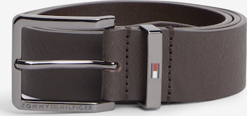 TOMMY HILFIGER Pas 'OLIVER SAFFIANO' | rjava barva: sprednja stran