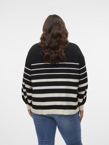 Vero Moda Curve Pullover 'VMCRAIN' in Schwarz