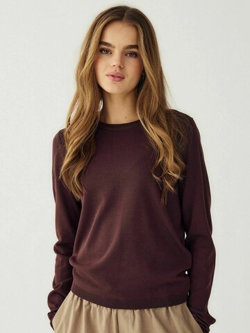 Top ' N-Mardine Knit ' di Noella in marrone: frontale